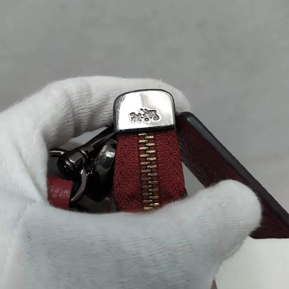 Coach Chelsea Red Leather Zipper Crossbody Shoulder Bag - Picture 14 of 16